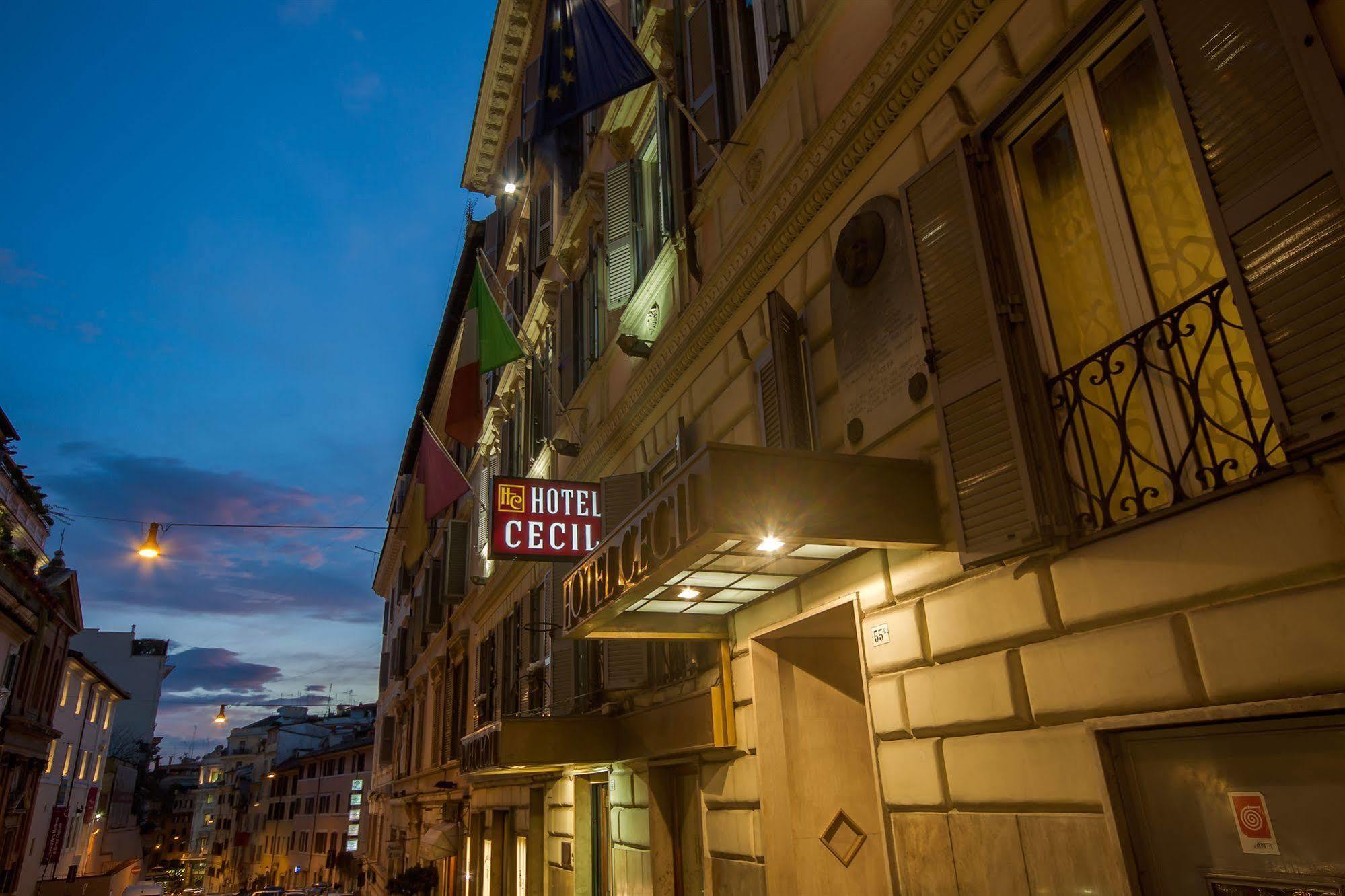 Hotel Cecil Róma Kültér fotó